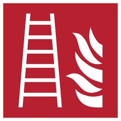 ISO 7010 ; F003 - Fire ladder