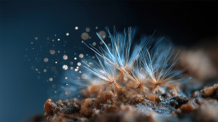 Vibrant macro close-up of delicate flower with intricate textures vivid colors and artistic composition showcasing natural beauty and fine art photography