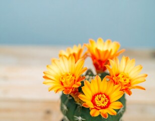 Close-up of blooming cactus