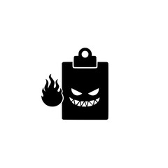 Obraz premium Clipboard with Small Angry Icon Depicting Mood Recording and Mental Health Tracking