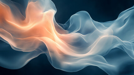 Obraz premium Abstract flowing lines of light and color (1)