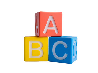 Stacked ABC Blocks With Letters ABC abc blocks
