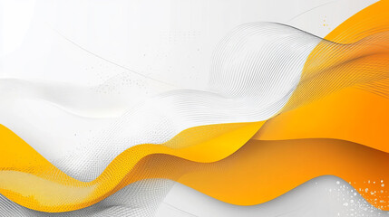Abstract wavy design with orange and gray colors
