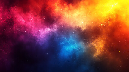 Naklejka premium Vibrant nebulae swirling in cosmic colors