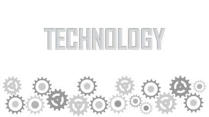 Mechanical engineering, gear wheel background, technology and innovation