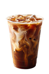 Iced coffee drink in a clear plastic cup (1)