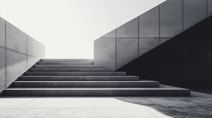 Obraz premium Concrete steps leading to light