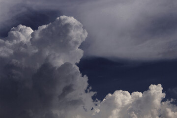 Dark sky composed of purple, blue, pink for graphic design or wallpaper.