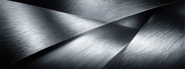 Abstract metal panels in intersecting planes