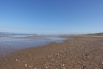 Golden sands and rugged beauty — Crime Dene Beach, where the North Sea meets the wild heart of England’s northeast coast.
