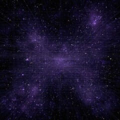 Obraz premium Purple cosmic grid with stars