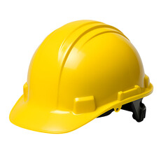 Yellow Safety Hard Hat Helmet Isolated on White Background