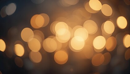 Fototapeta premium Warm golden bokeh lights create a magical, inviting atmosphere perfect for festive celebrations, romantic evenings, or evoking a sense of cozy comfort and dreamy wonder.