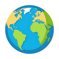 Fototapeta premium globe ,vector illustration white background