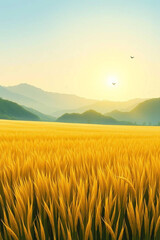 Obraz premium field of wheat