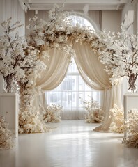 Elegant Floral Wedding Arch