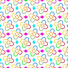 Flower colorfull pattern backgrund