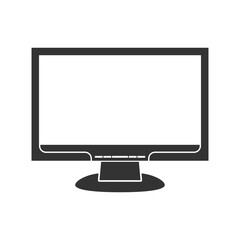 Computer Screen Simple icon isolated on transparent background
