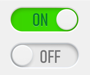User interface toggle switch illustration showing 