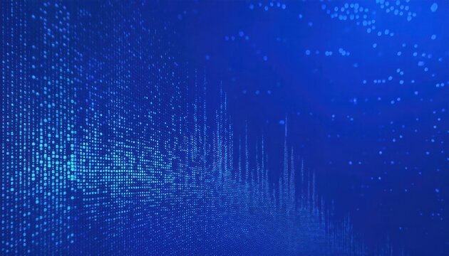 Abstract Blue Pixel Pattern - Modern Tech Finance and Fintech Science Background