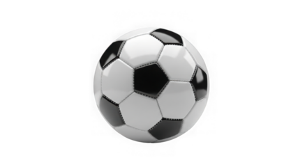 Classic Soccer Ball On Black Background