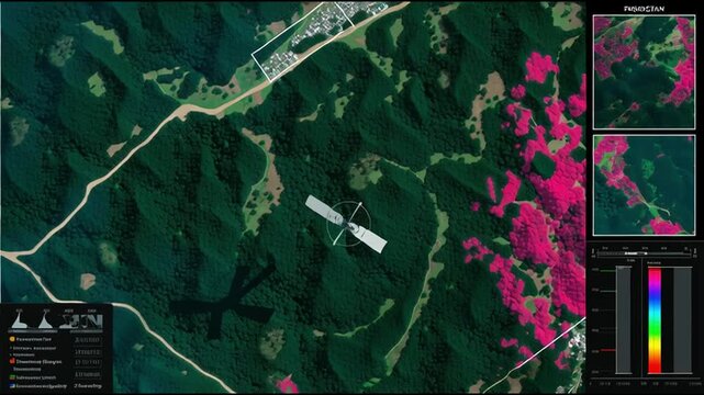 Geospatial analysis of land use in a rural area with vegetation classification