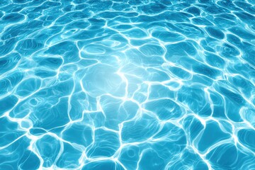 Obraz premium Rippled, turquoise pool water surface with light reflections