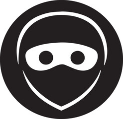 Stealthy Ninja Mask Icon Design