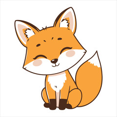 Colorful Cute Animal Vector Illustrations – Flat Bold Cartoon Wildlife and Pet Designs