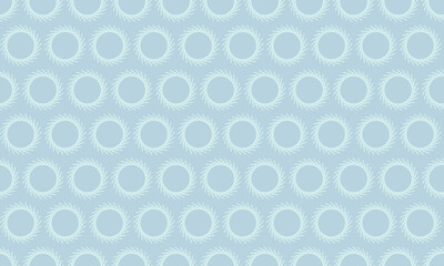 Serene pastel blue repeating pattern of stylized suns or flowers. Ideal for website backgrounds, textile designs, or packaging.  Evokes feelings of calm, nature, and gentle energy.
