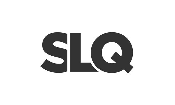 SLQ logo design template with strong and modern bold text. Initial based vector logotype featuring simple and minimal typography. Trendy company identity.
