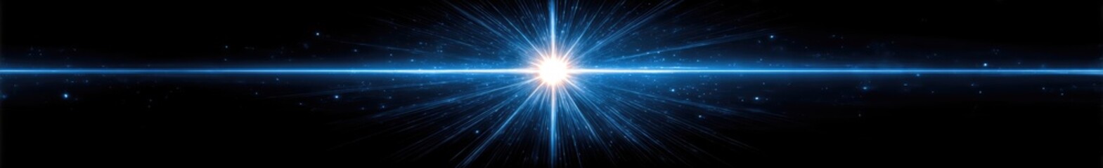 Obraz premium Cosmic light burst radiating from central point