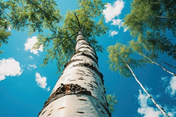 Fototapeta premium Birch Tree birch tree backgrounds.
