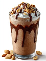 Chocolate peanut butter frappe