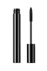 Black mascara tube and wand