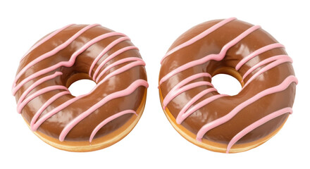Isolated Two donuts