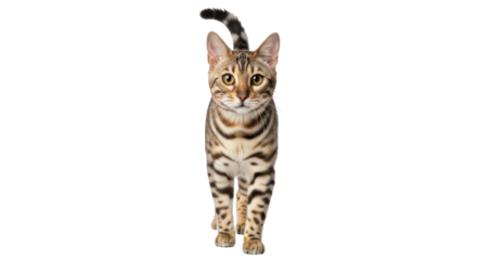 Isolated Bengal Cat