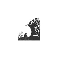 vector illustration of an abstract zebra