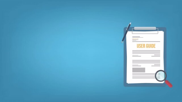 user guide document	