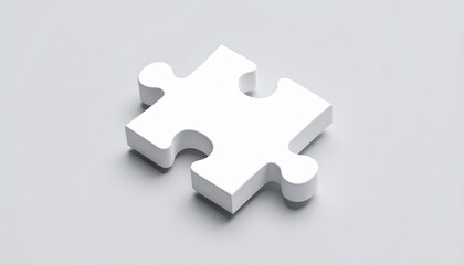 Obraz premium Anime-style 3D puzzle sculpture symbolizing communication 