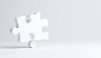 Obraz premium Anime-style 3D puzzle sculpture symbolizing communication