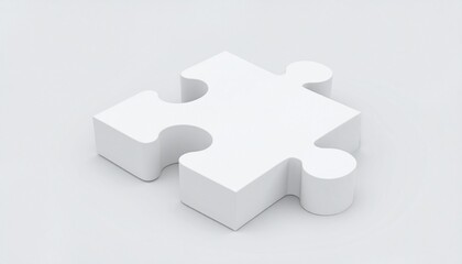 Fototapeta premium Anime-style 3D puzzle sculpture symbolizing communication