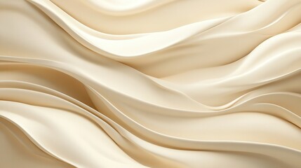 Obraz premium Abstract wavy cream-colored fabric texture