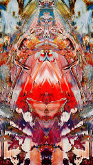 Abstract art background . Hand painting artwork on canvas .