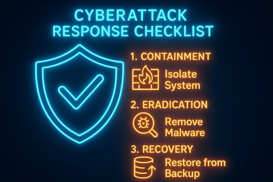 Cyberattack Response Protocol Infographic for Incident Management