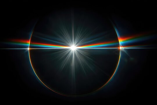 Cosmic lens flare, radiant center