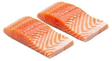 Isolated Salmon Fillets