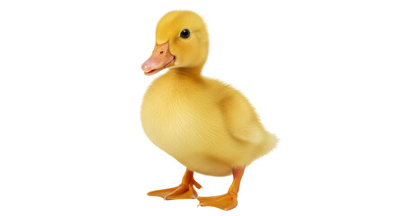 Isolated Yellow Duckling