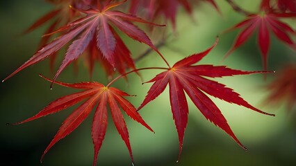 red maple leaves