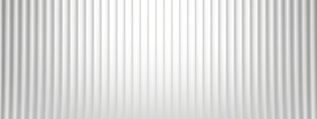 Ribbed transparent plastic background featuring corrugated glass patterns and abstract lines. 3D gradient lights for retail windows or architectural designs. Vintage chrome effects or polycarbonate.